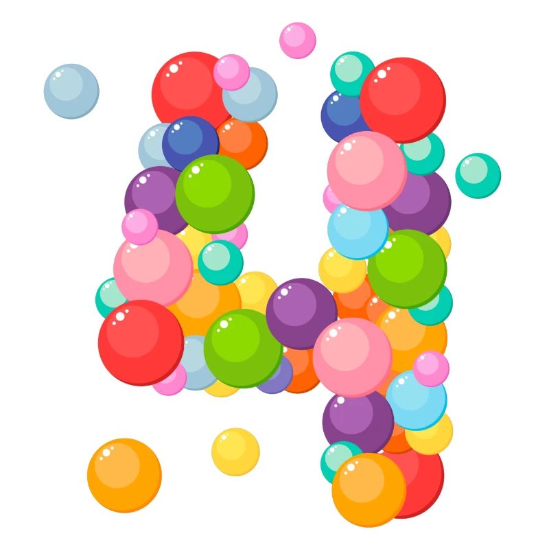 4ans, 4 ans, j'ai 4 ans, anniversaire 4 ans