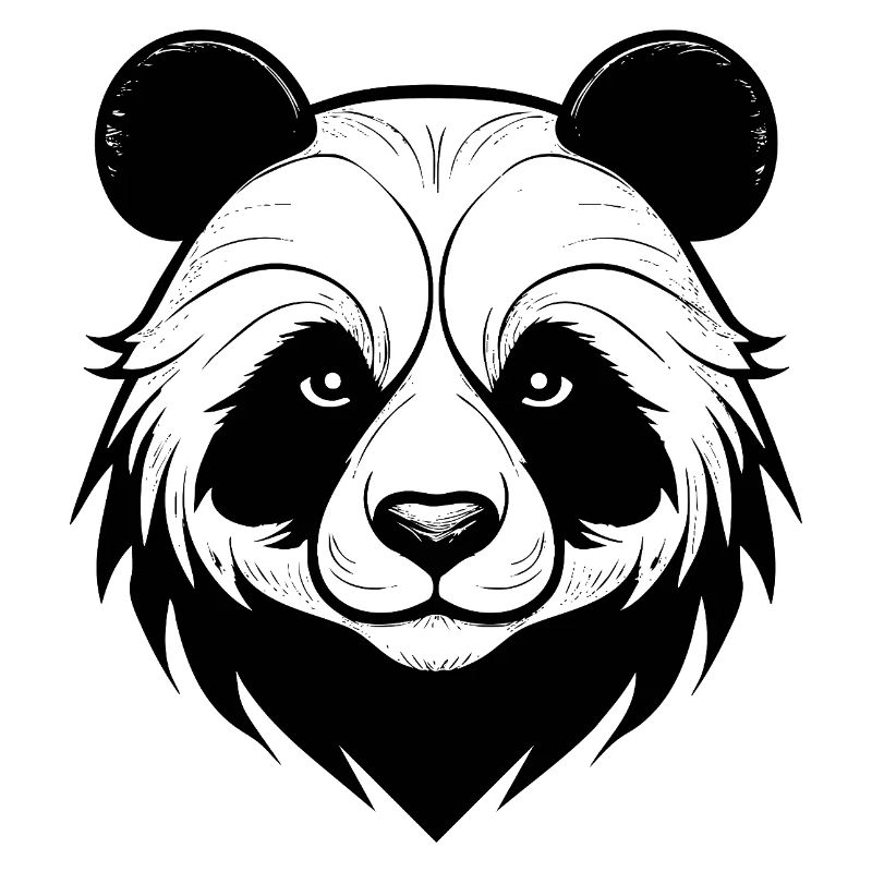 Conception élégante du masque de panda