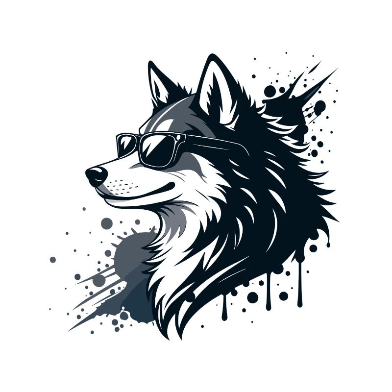 Husky-Chic-Gläser und Spritzer