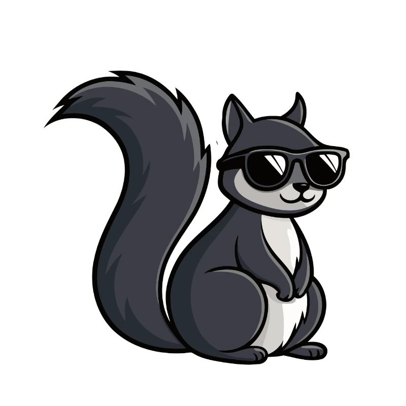 Coole Eichhörnchen-Dunkle Brille