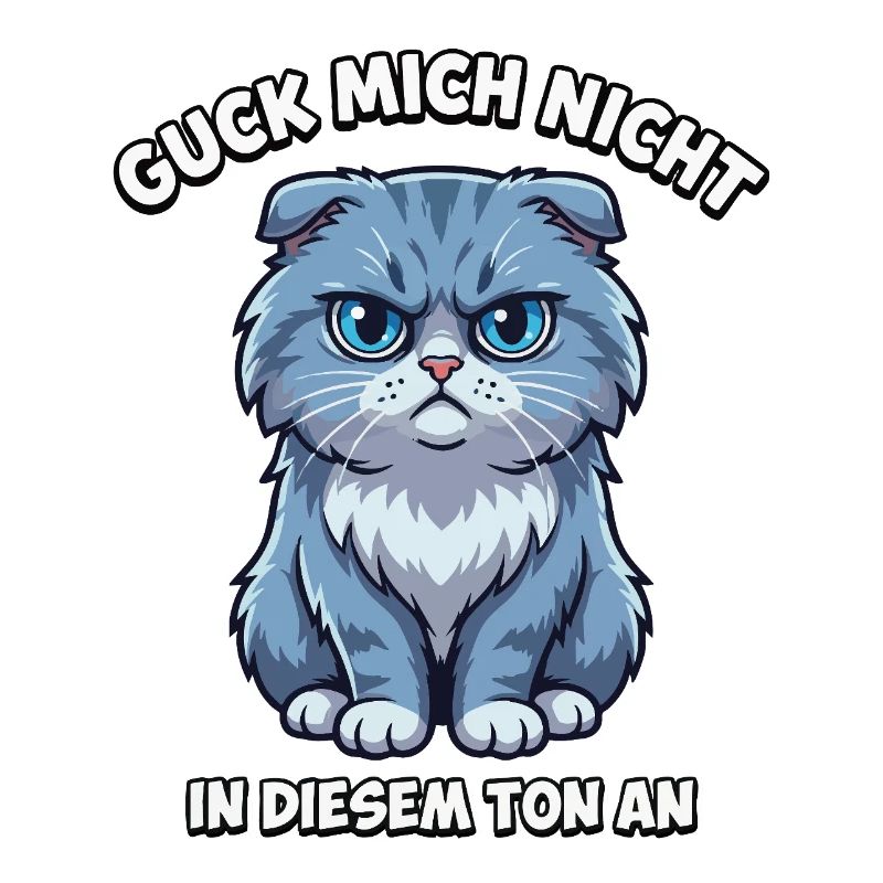 Ne me regarde pas comme ça – chat de dessin animé