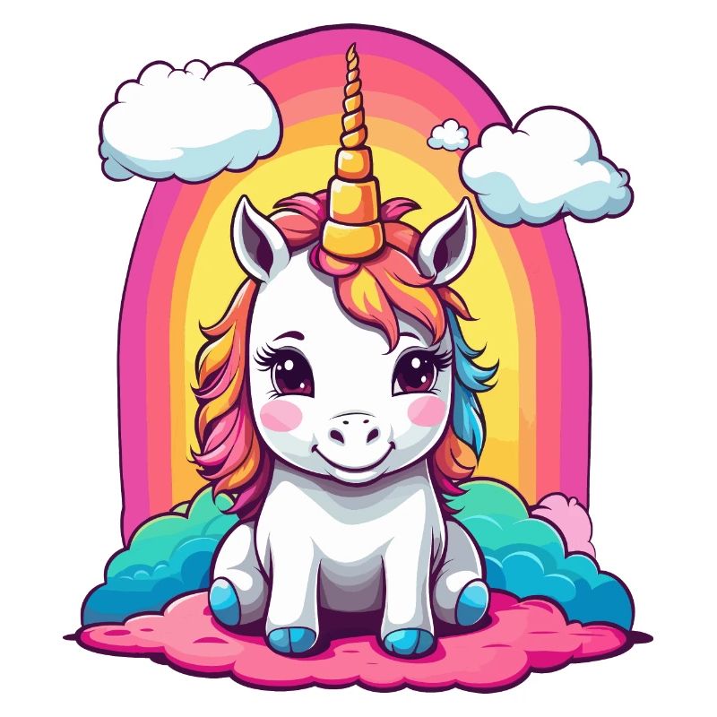 Mignon bébé licorne