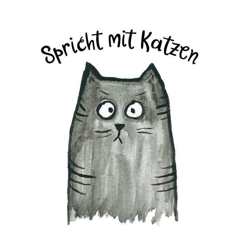 Graue Katze - Spricht mit Katzen