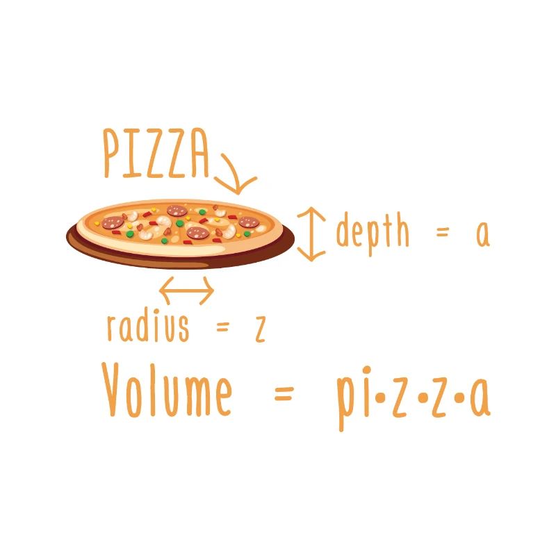 Pizza de mathématicien | Idée cadeau maths mathématiques