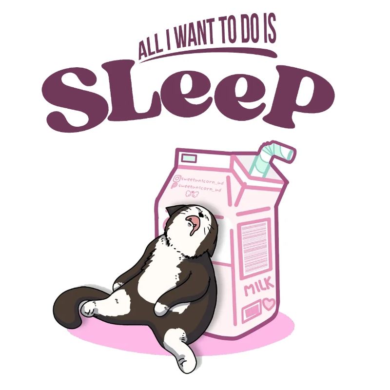 Drôle de chat endormi | Tout ce que je veux, c’est dormir, c’est dormir