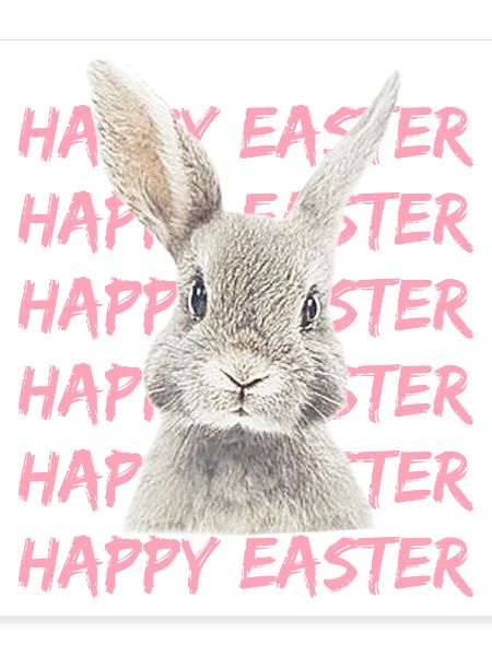 Pastellhase mit Easter-Muster