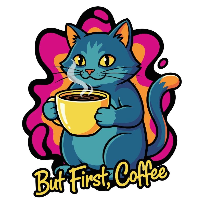 Coffee Cat – But First Coffee