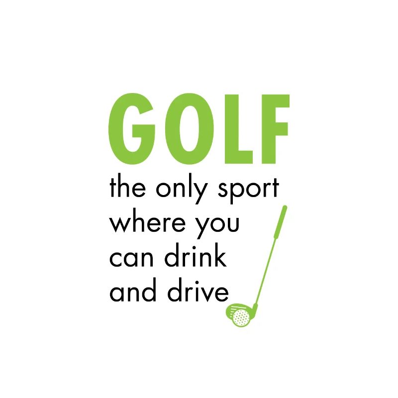 Golf golfen Golfschläger Caddy Geschenk Golfshirt