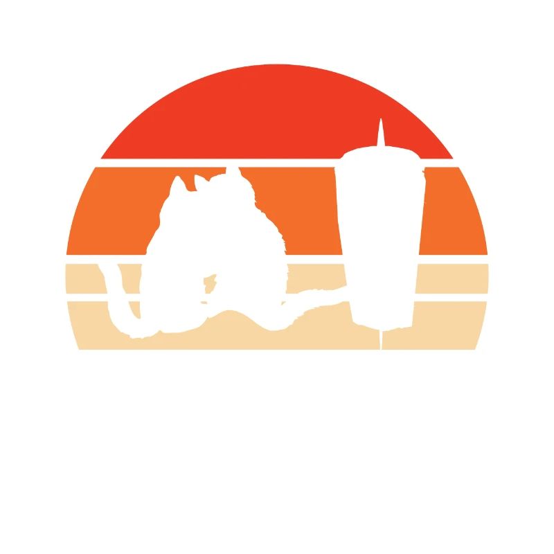 Stylized cat and office window design