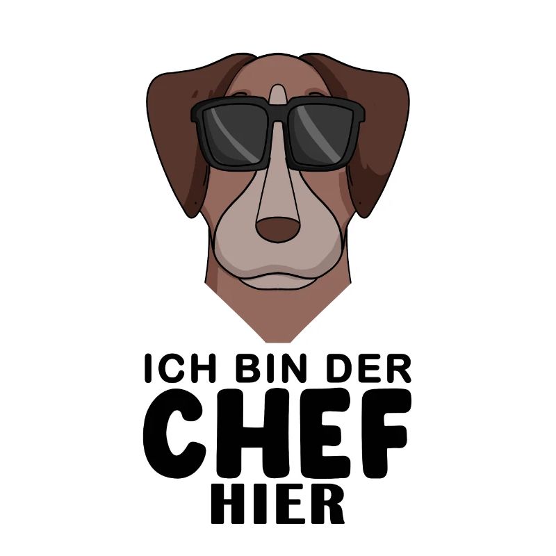 Cooler Hund Pointer Hund Chef Spruch