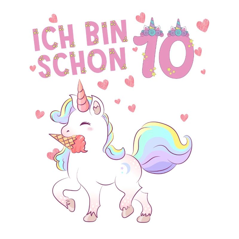 ich bin schon 10 Einhorn