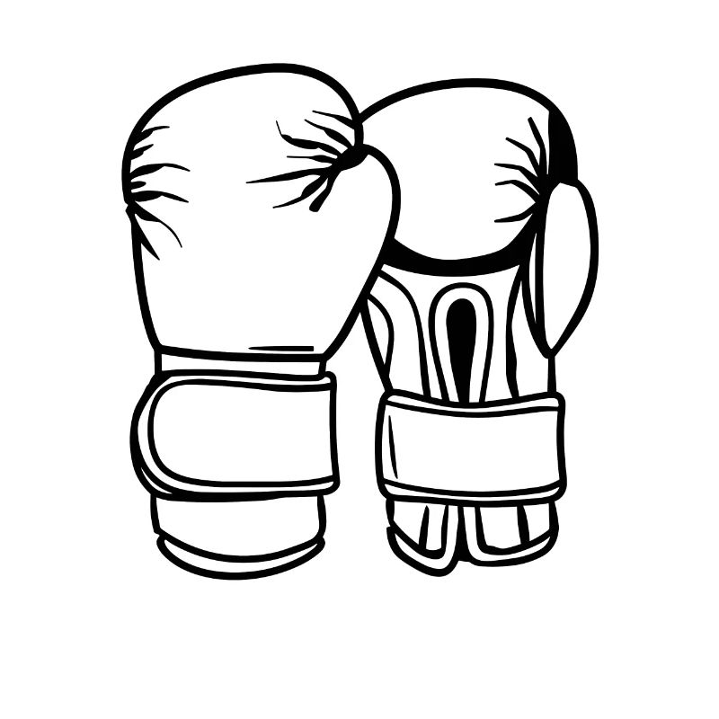 Dessin de gants de boxe