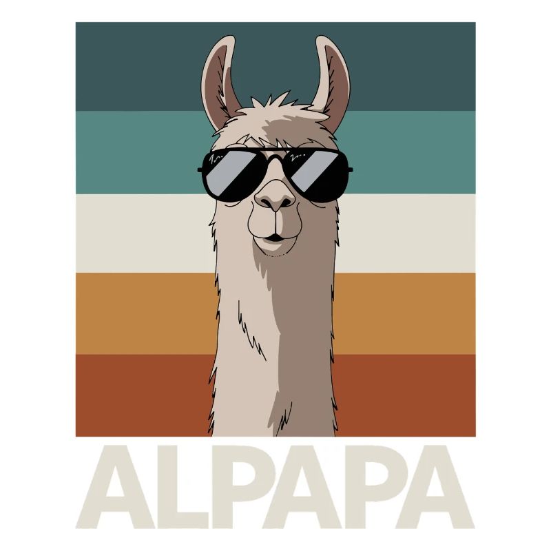 Papa Alpaka Dad Lustig Lama Vatertagsgeschenk