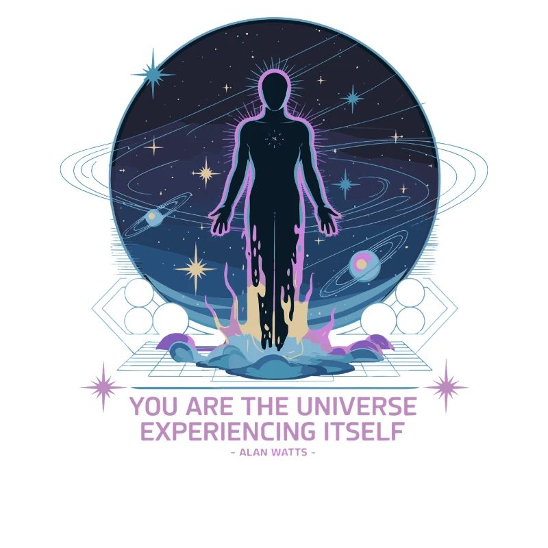 Celestial Being | Alan Watts Quote Design