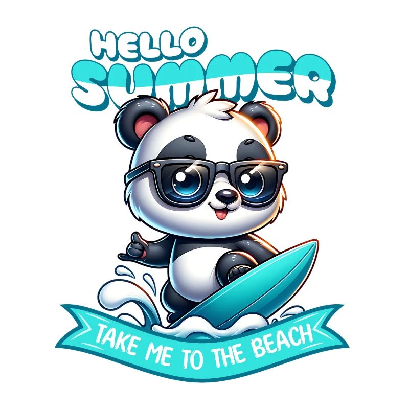 Panda Surfer Summer