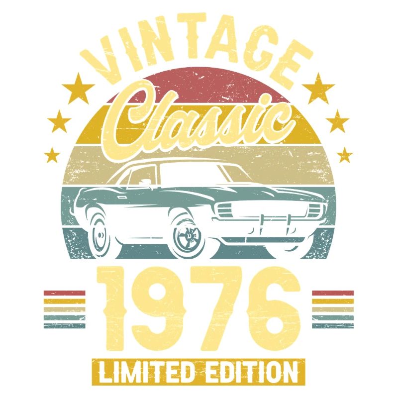 1976 Auto 50. Geburtstag Mann
