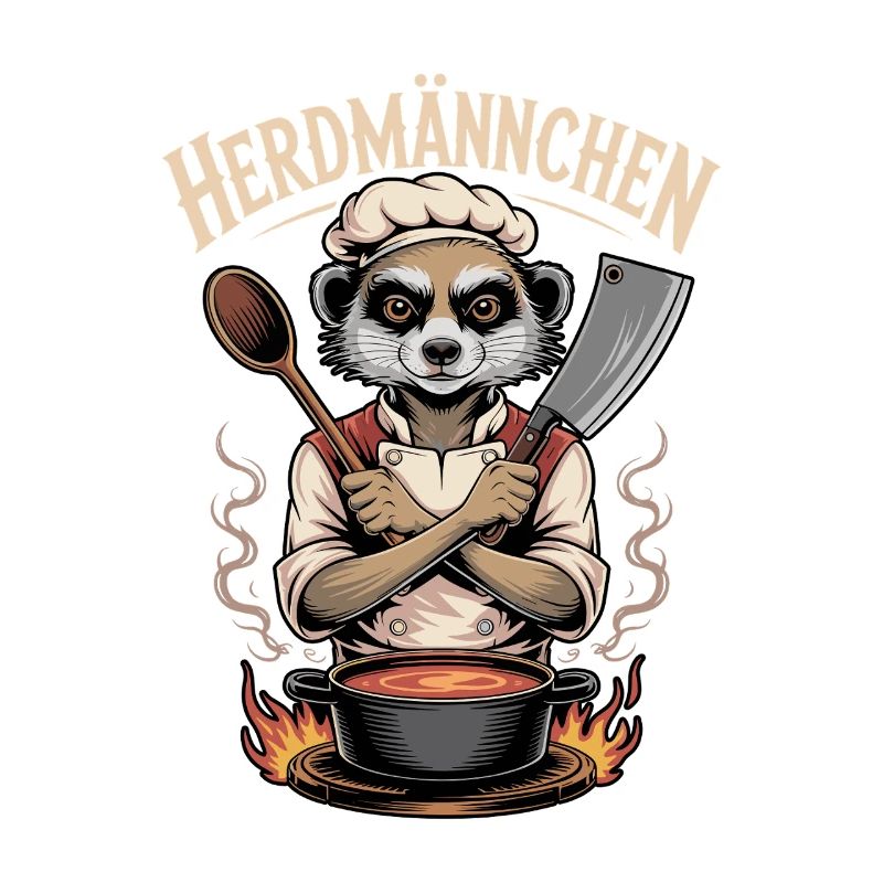 Herdmannchen Kochen Lustiger Koch Herdmannchen