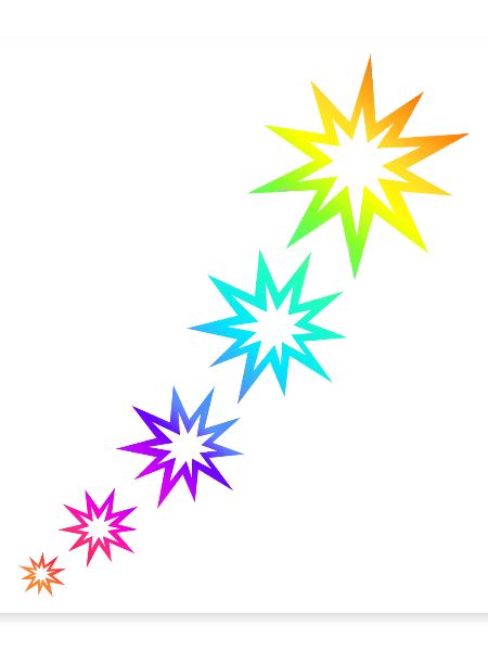 Bunte Sterne