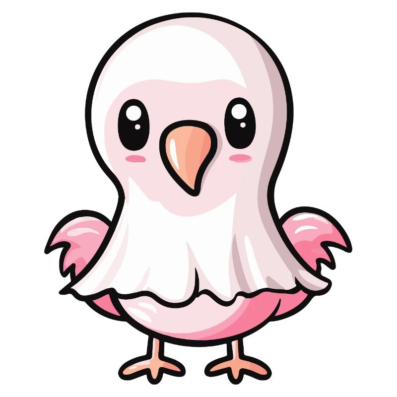 Flamingo Halloween Ghost