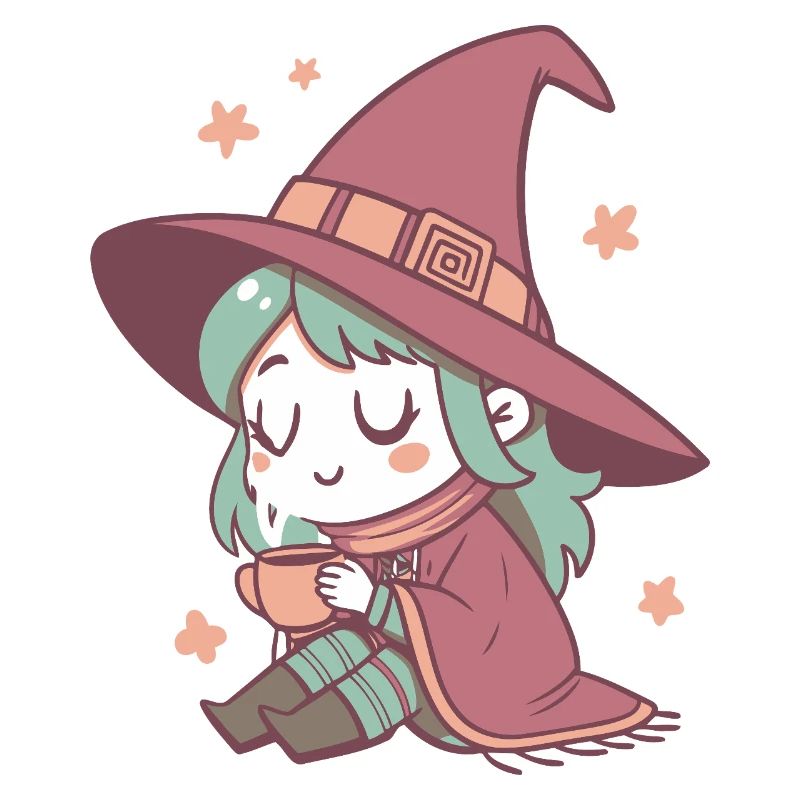 Witch Cozy with Pastel Tea