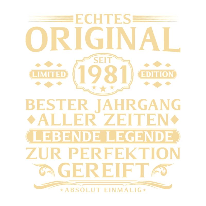 45e anniversaire Véritable original depuis 1981