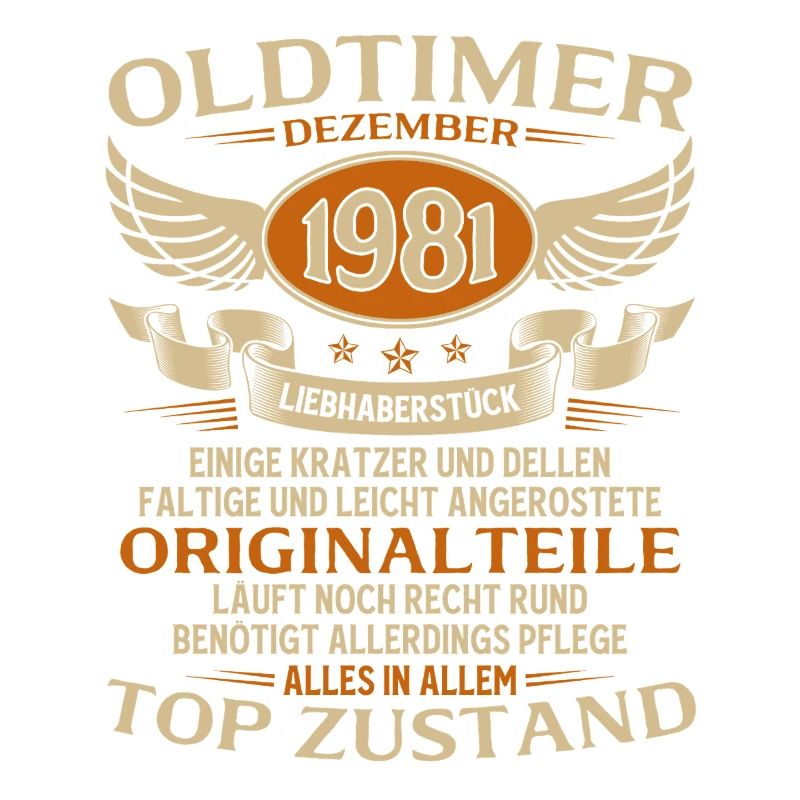 44. Geburtstag Geschenk Oldtimer Dezember 1981