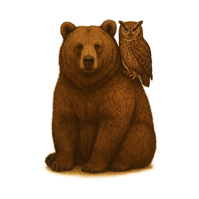 Bär und Eule