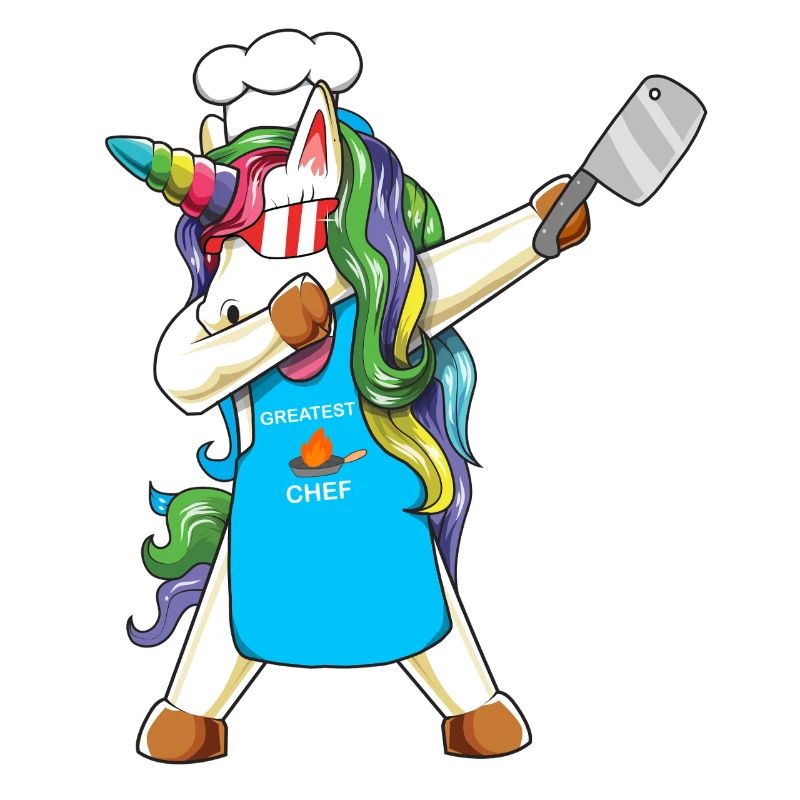 Dabbing Unicorn Greatest Chef Culinary Master Cook