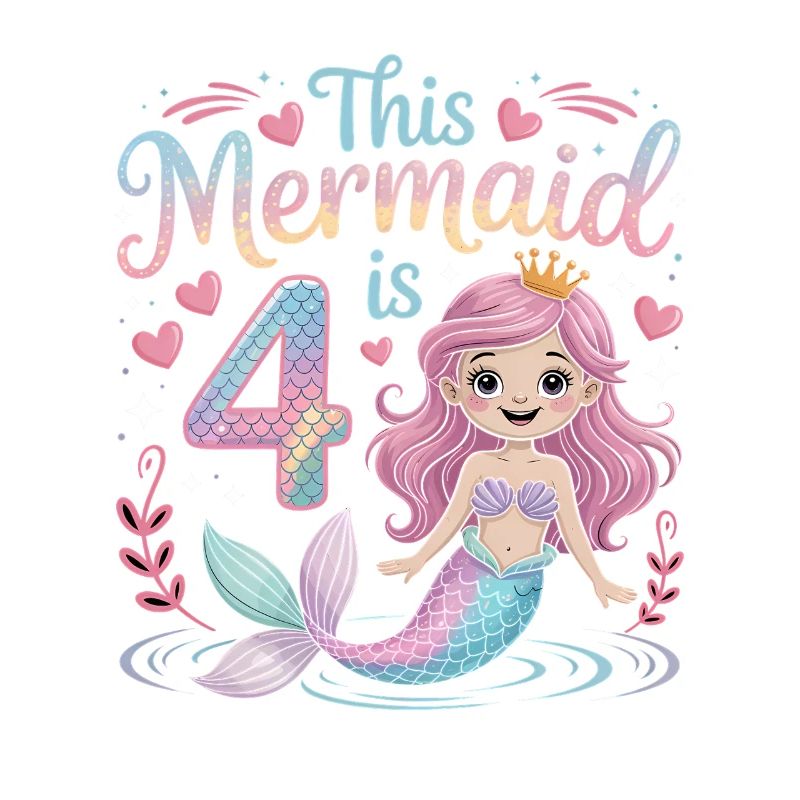 4e anniversaire de la sirène 4 ans