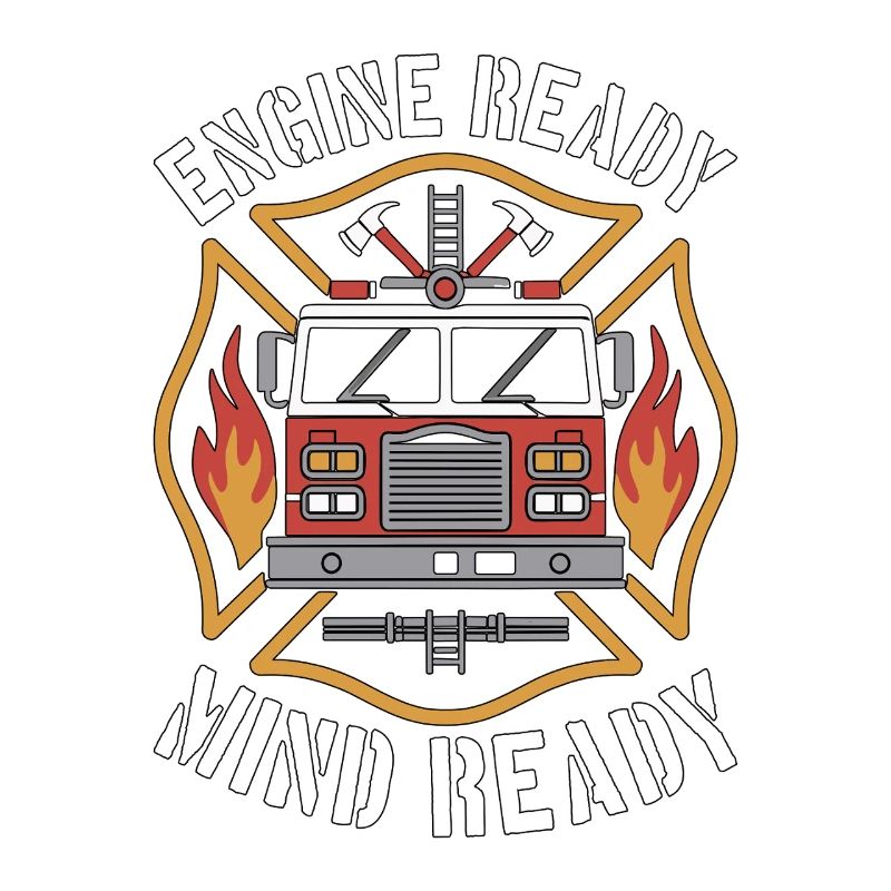 Fire Engineer Engine Ready Mind Ready Firefighting