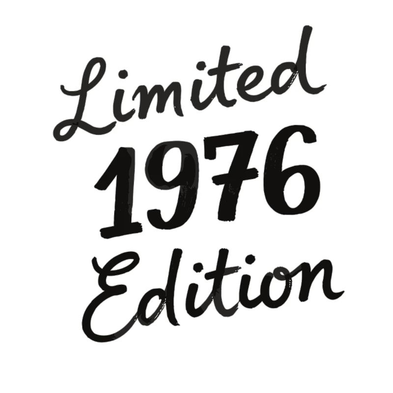 Vintage 1976 Geburtstag Script Edition