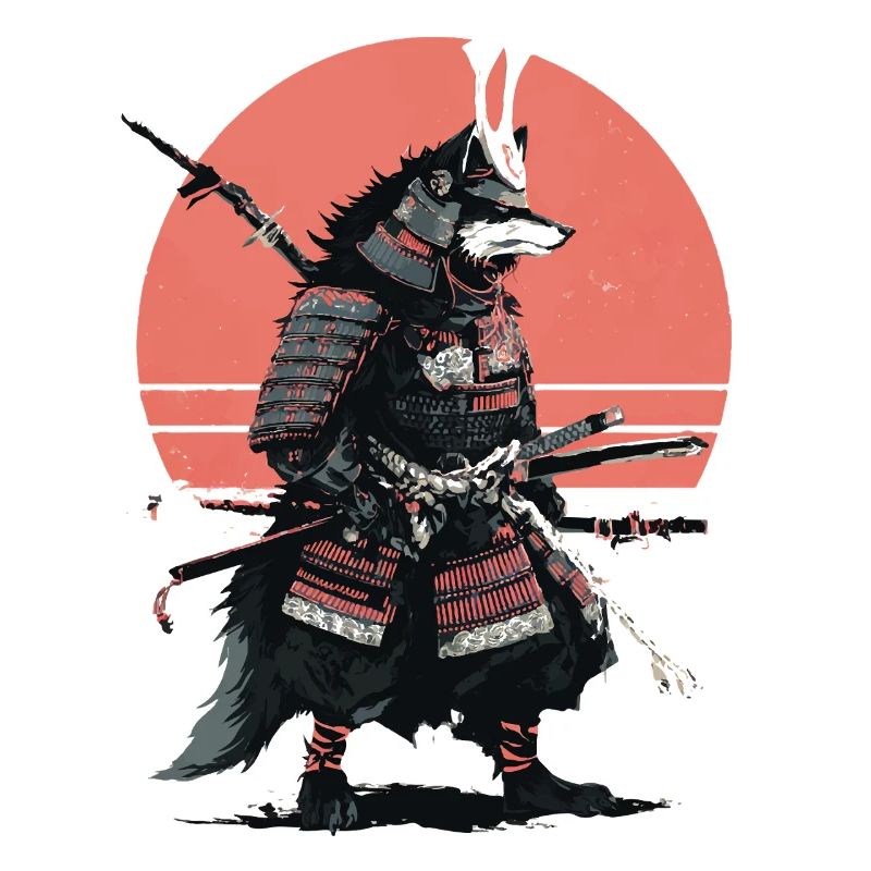 Wolf-Samurai der Morgendämmerung