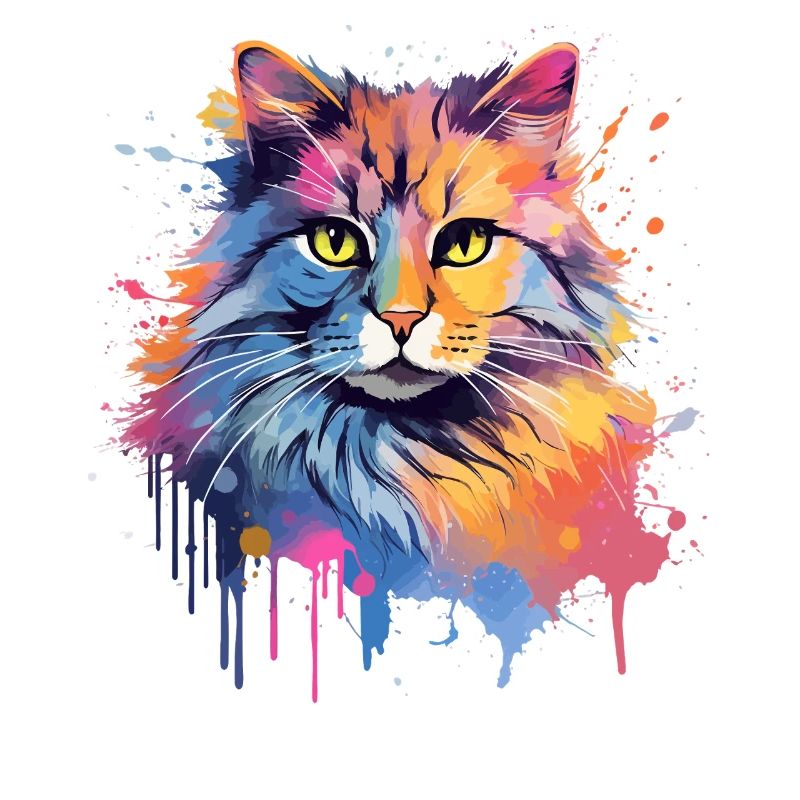 Face de chat à queue courte américaine