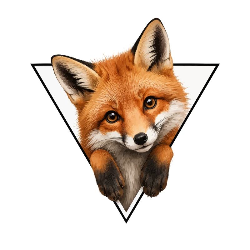 Illustration du renard dans le triangle