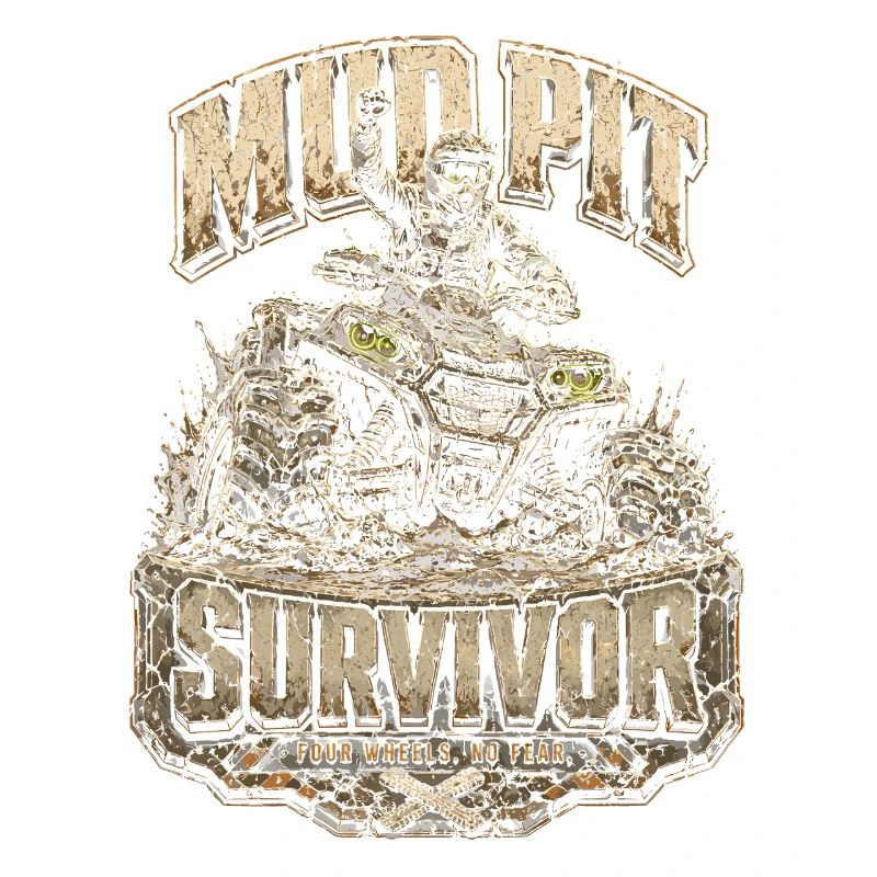 ATV Quad Driving Quad Driver Mud Pit Survivor