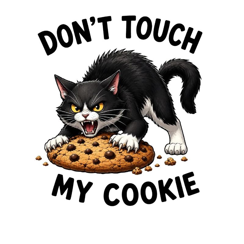 Chat mignon Biscuit dessiné animé Biscuit drôle de phrase