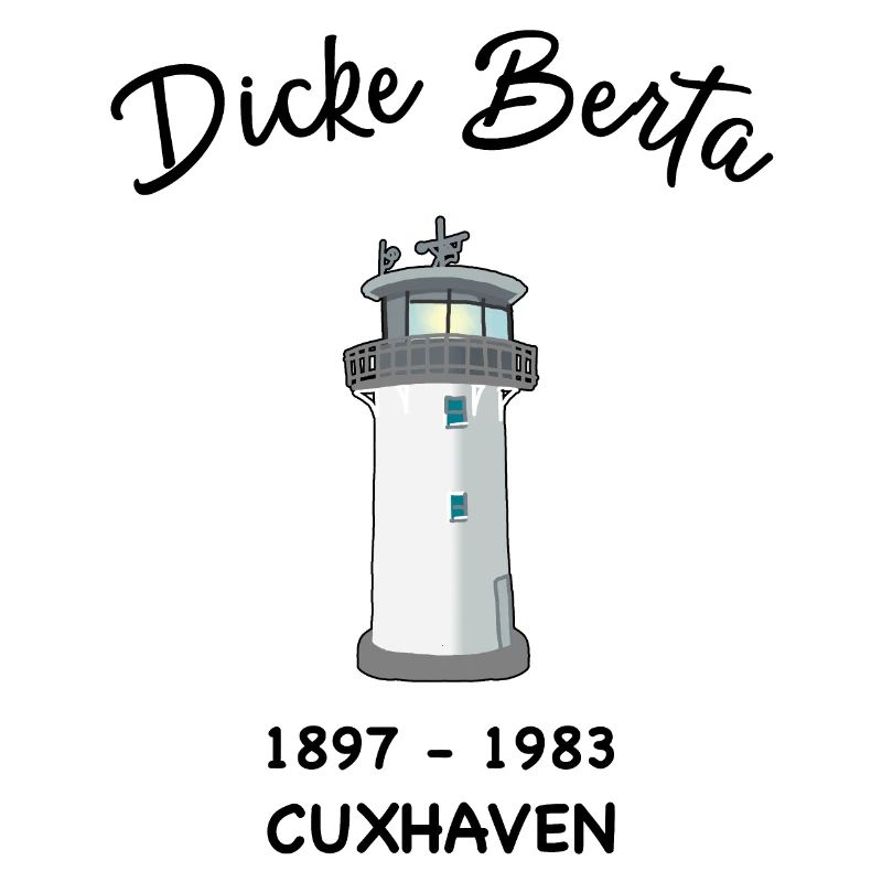 lighthouse Dicke Berta, Cuxhaven, harbour