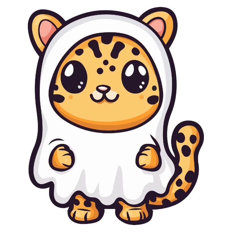 Leopard Halloween Geist