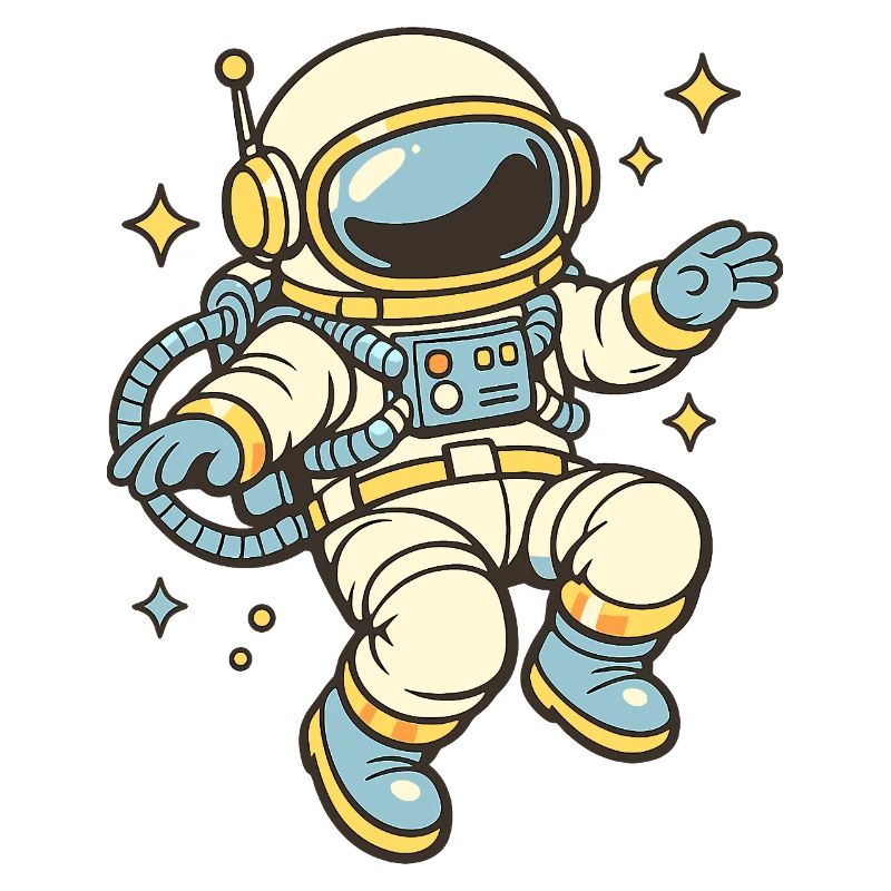 Retro Astronaut Star Joy