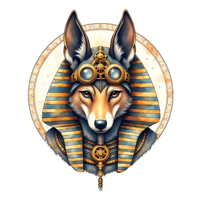 Style Steampunk Husky égyptien