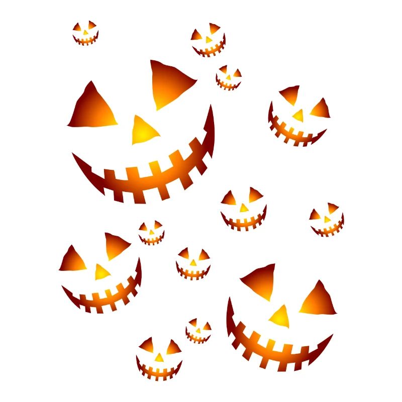 The pumpkins in the night