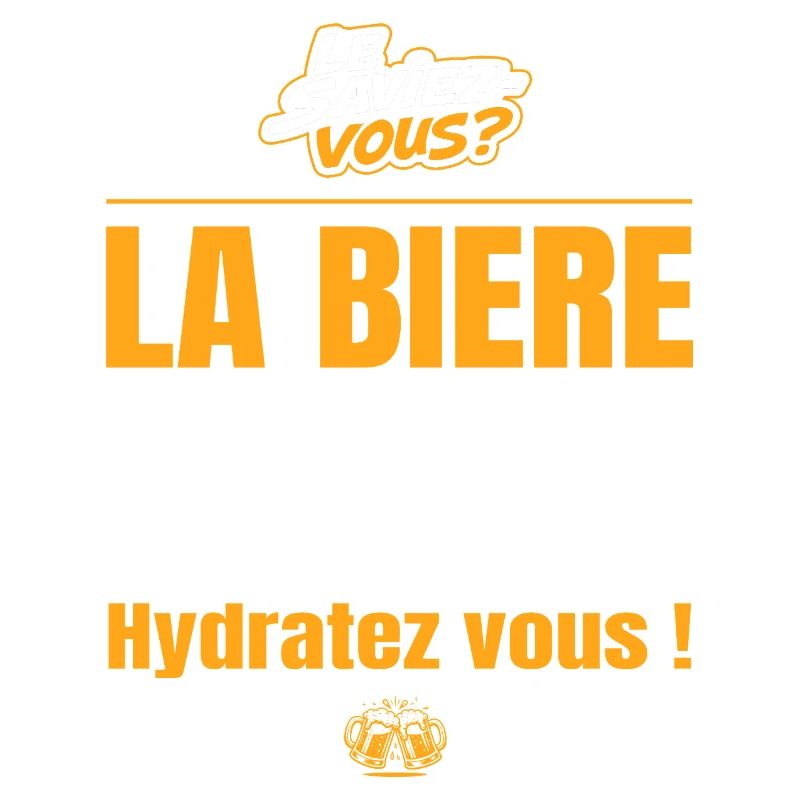 La bière est composée à 90% d'eau, hydratez vous !