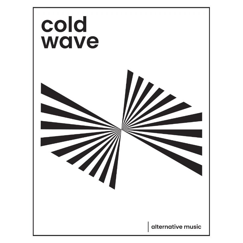 Conception d’affiche de musique Cold Wave