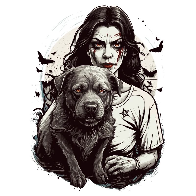 Vampire avec chien