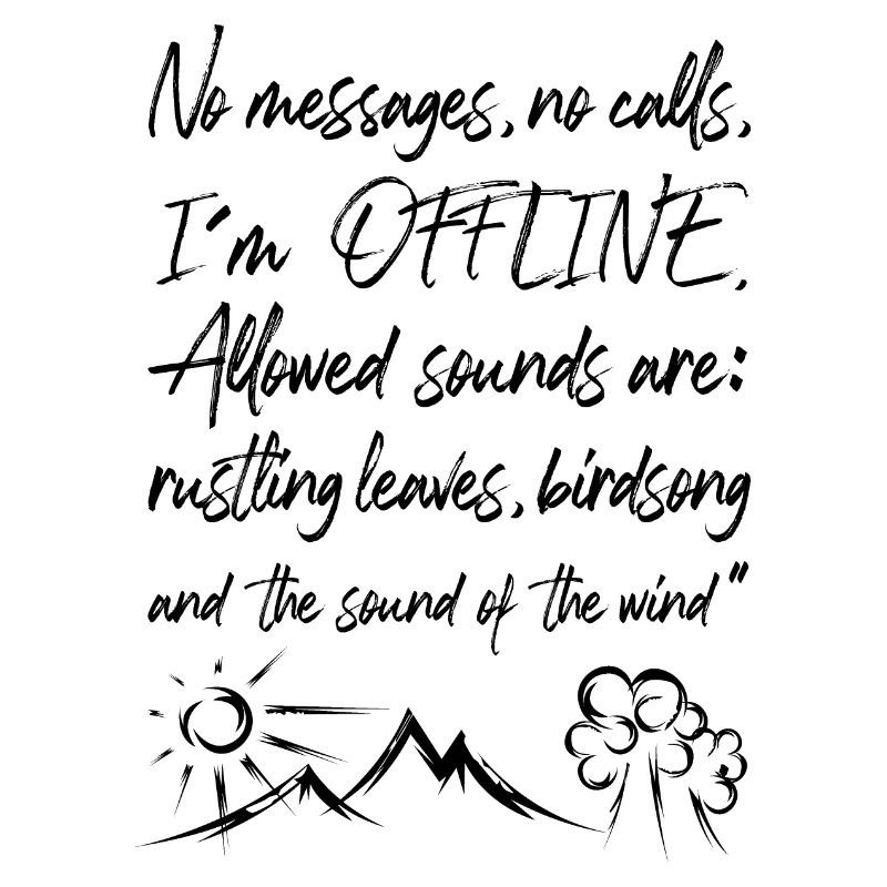 Offline Nature Graffiti Time Out Forest Tree Mountain Logo