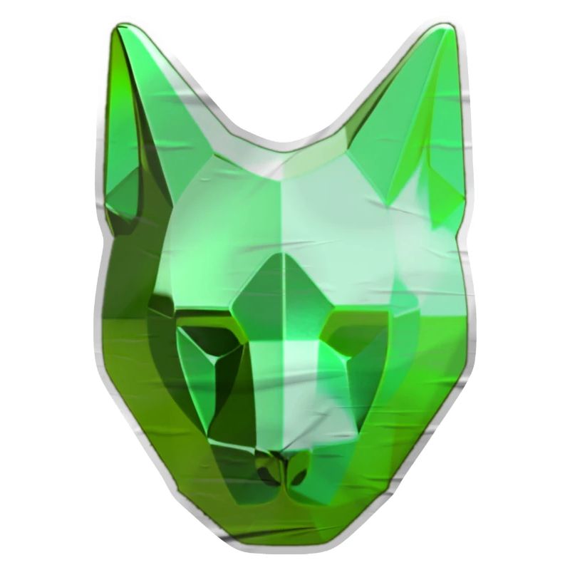 Green Crystal Cat