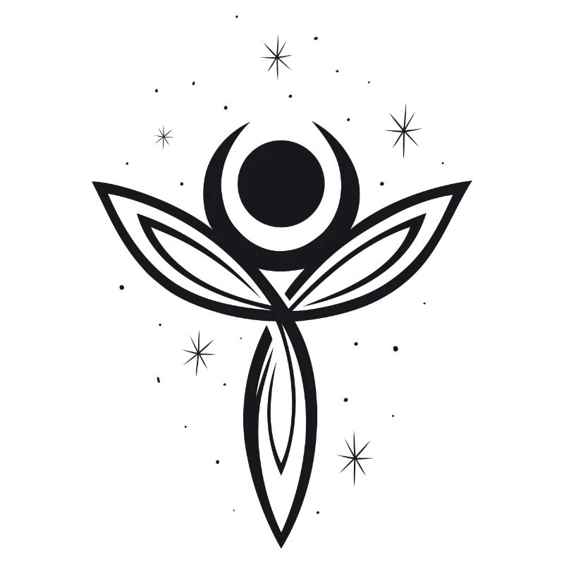 Déesse Lune Déesse Trinity Triquetra