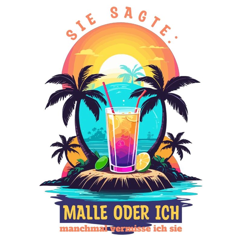 Sie sagte. Malle oder ich