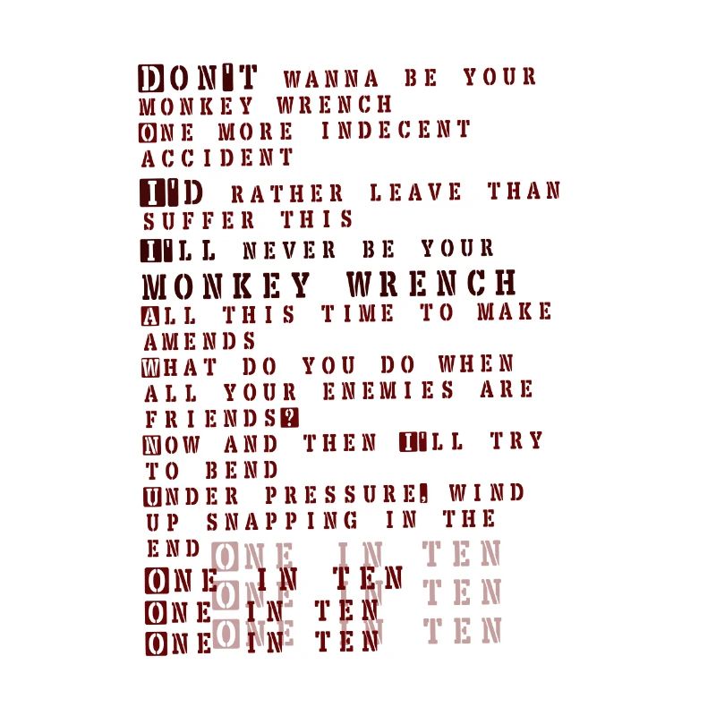 Foo fighters lyrics - monkey wrench