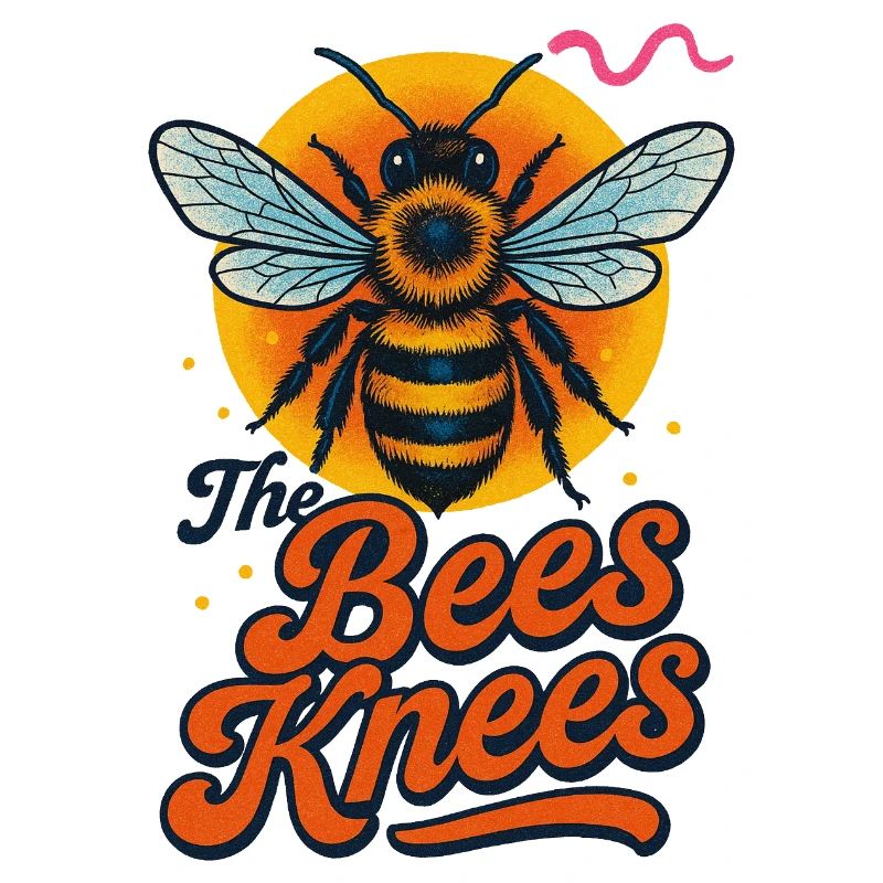 Conception typographique rétro Bee and Knees